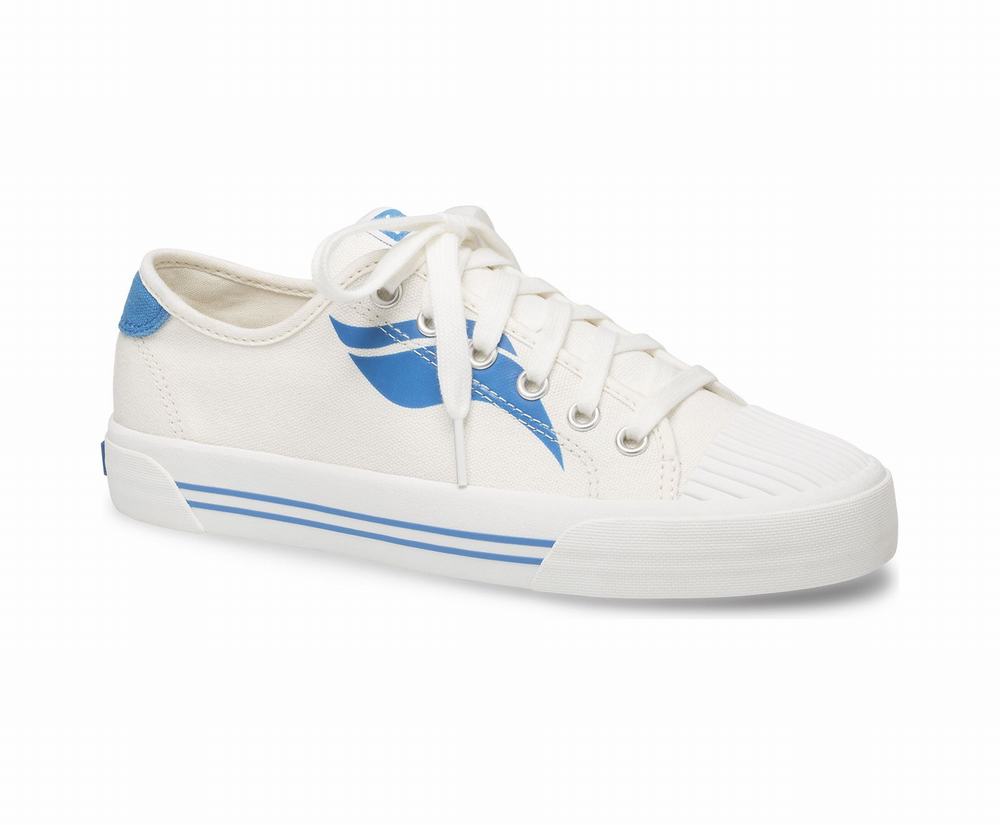 Women's Keds Crew Kick Wave Sneakers Cream Blue 9630257KX - South Africa